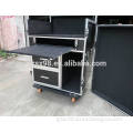 combination road case with drawers and keyboard